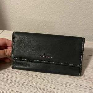 Black Fossil Wallet